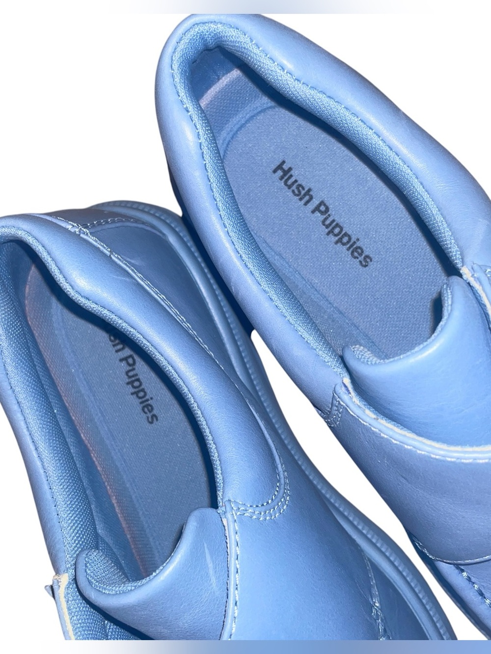 Hush Puppies Gil Surf Blue Leather Loafers Men’s Size 9 M Comfort Shoes - Picture 10 of 16